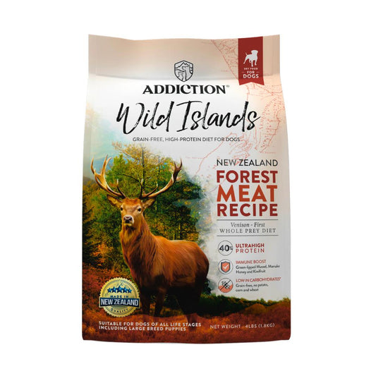 Addiction Wild Islands Forest Meat Venison High Protein Dry Dog Food