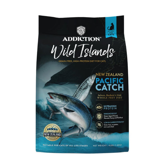Addiction Wild Islands NZ Pacific Catch Salmon, Mackerel & Hoki Dry Cat Food