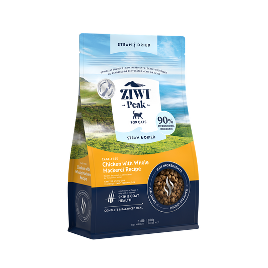 Ziwi Peak Steam & Dried Chicken Dry Cat Food