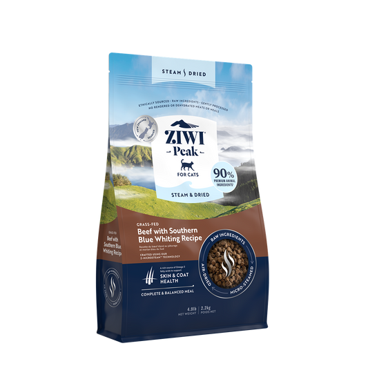 Ziwi Peak Steam & Dried Beef Dry Cat Food