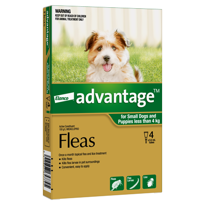 Advantage Flea Treatment for Small Dogs 0-4kg