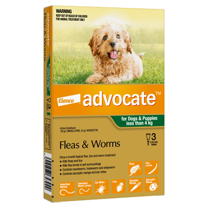 Advocate Treatment For Dogs (0-4kg)