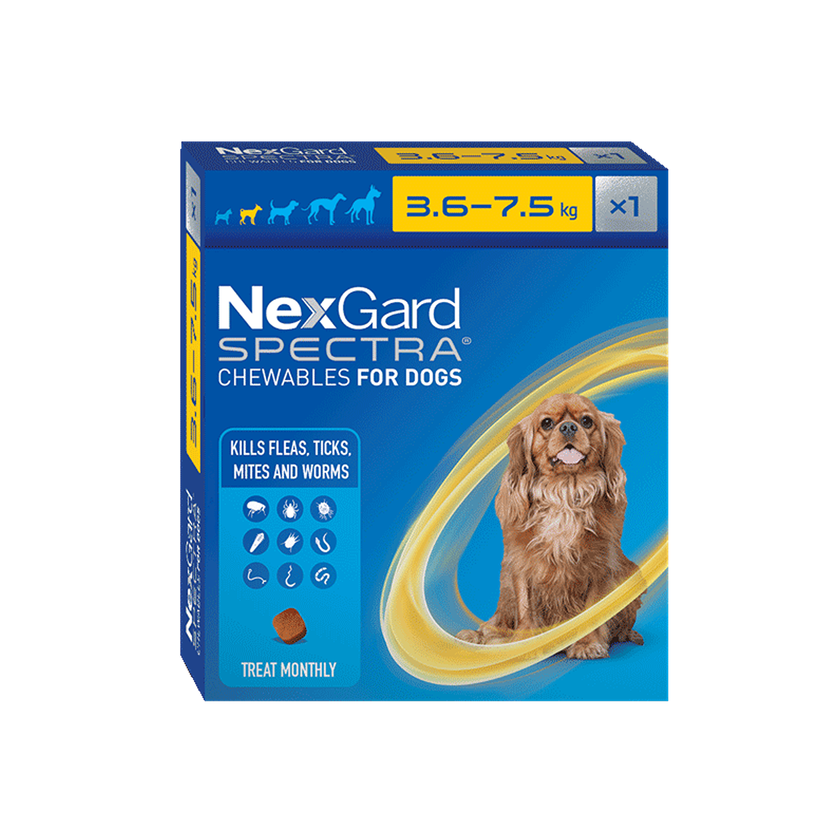 NexGard Spectra Chewables for Small Dogs 3.6-7.5kg