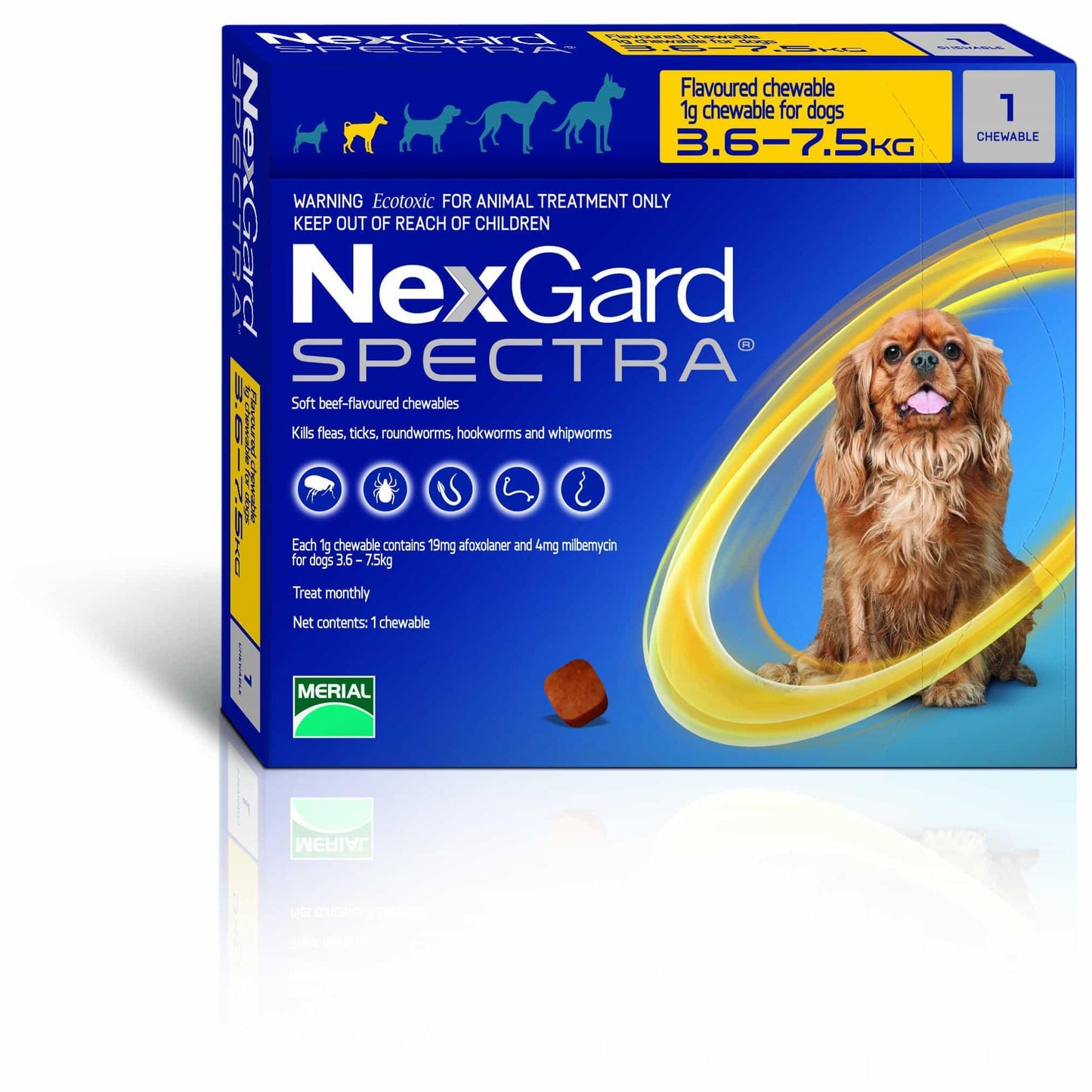 NexGard Spectra Chewables for Small Dogs 3.6-7.5kg
