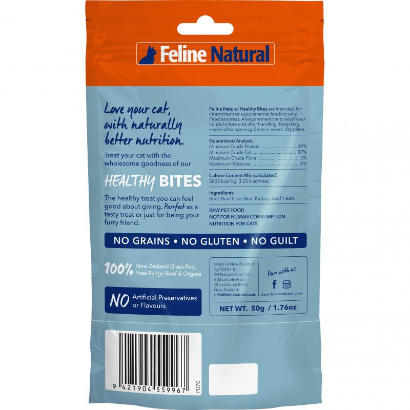 Feline Natural Healthy Bites Beef Cat Treats