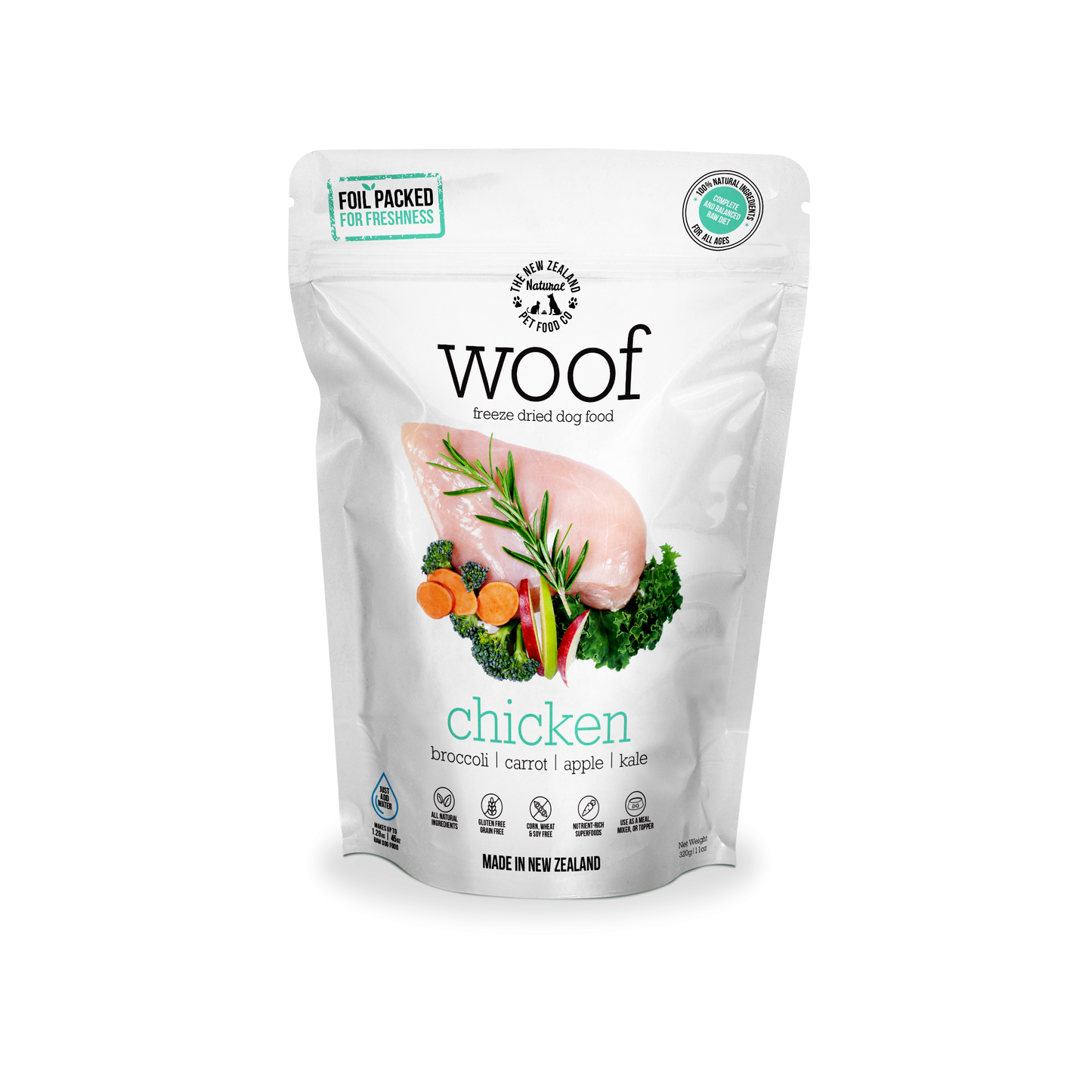 NZ Natural Pet Food Co Woof Chicken Freeze Dried Dog Food