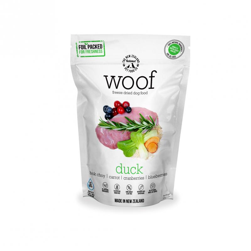 NZ Natural Pet Food Co Woof Duck Freeze Dried Dog Food