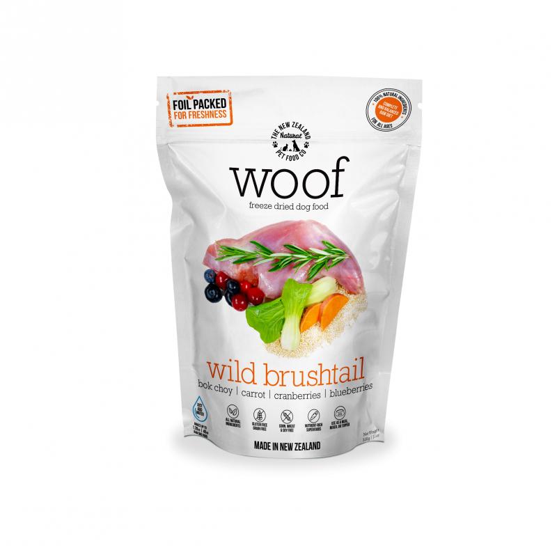 NZ Natural Pet Food Co Woof Wild Brushtail Freeze Dried Dog Food