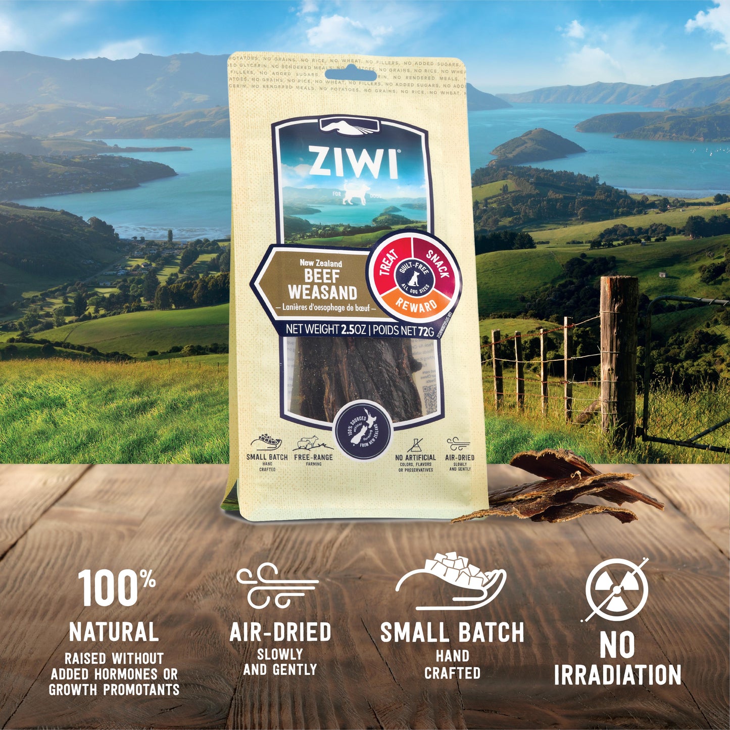 Ziwi Peak Beef Weasand Dog Treats