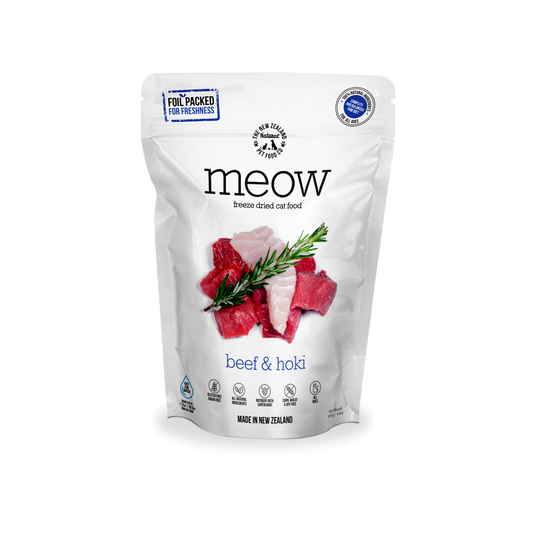 NZ Natural Pet Food Co Meow Beef & Hoki Freeze Dried Cat Food