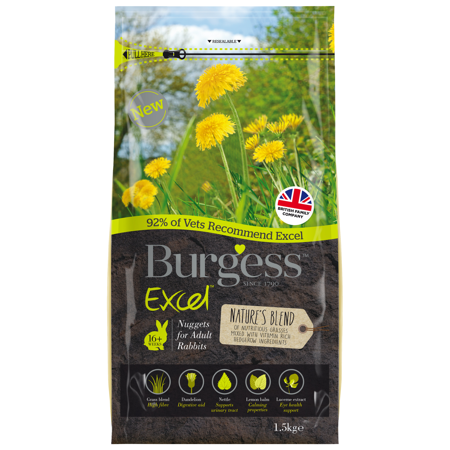 Burgess Excel Natures Blend Rabbit Nuggets