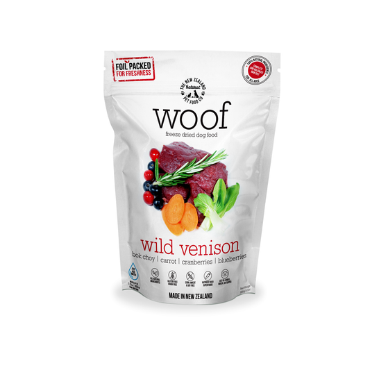 NZ Natural Pet Food Co Woof Wild Venison Freeze Dried Dog Food