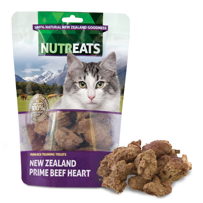 Nutreats Beef Hearts Freeze Dried Cat Treats