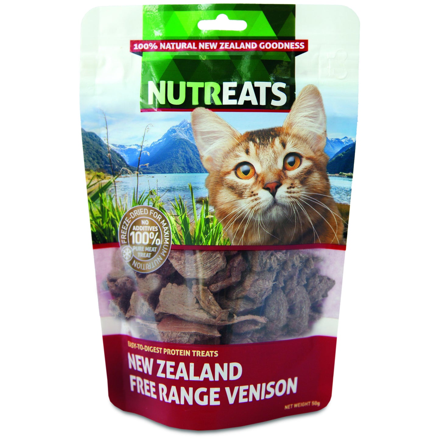 Nutreats Free Range Venison Freeze Dried Cat Treats