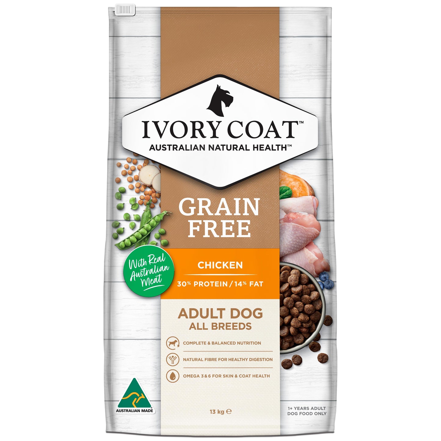 Ivory Coat Grain Free Chicken Dry Food for Adult Dogs