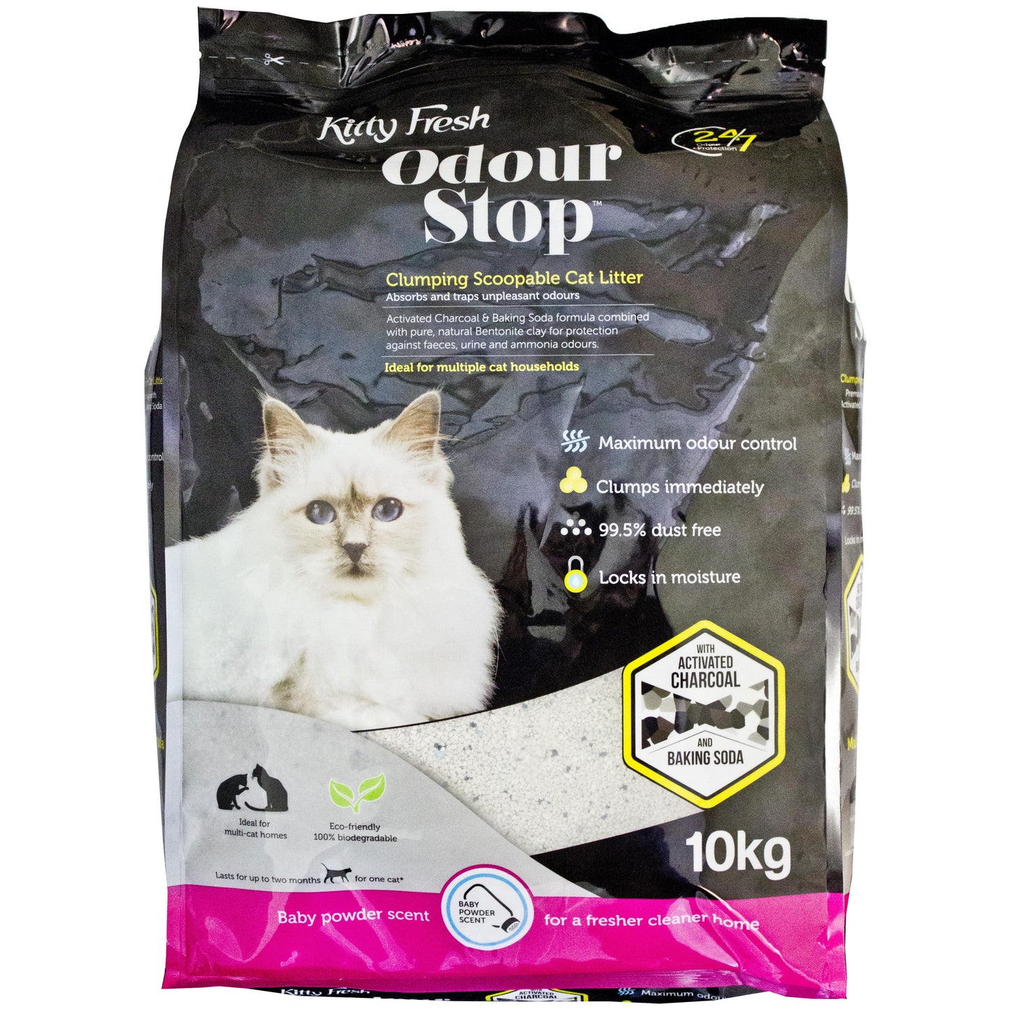 Kitty Fresh Odour Stop Clumping Cat Litter 10kg