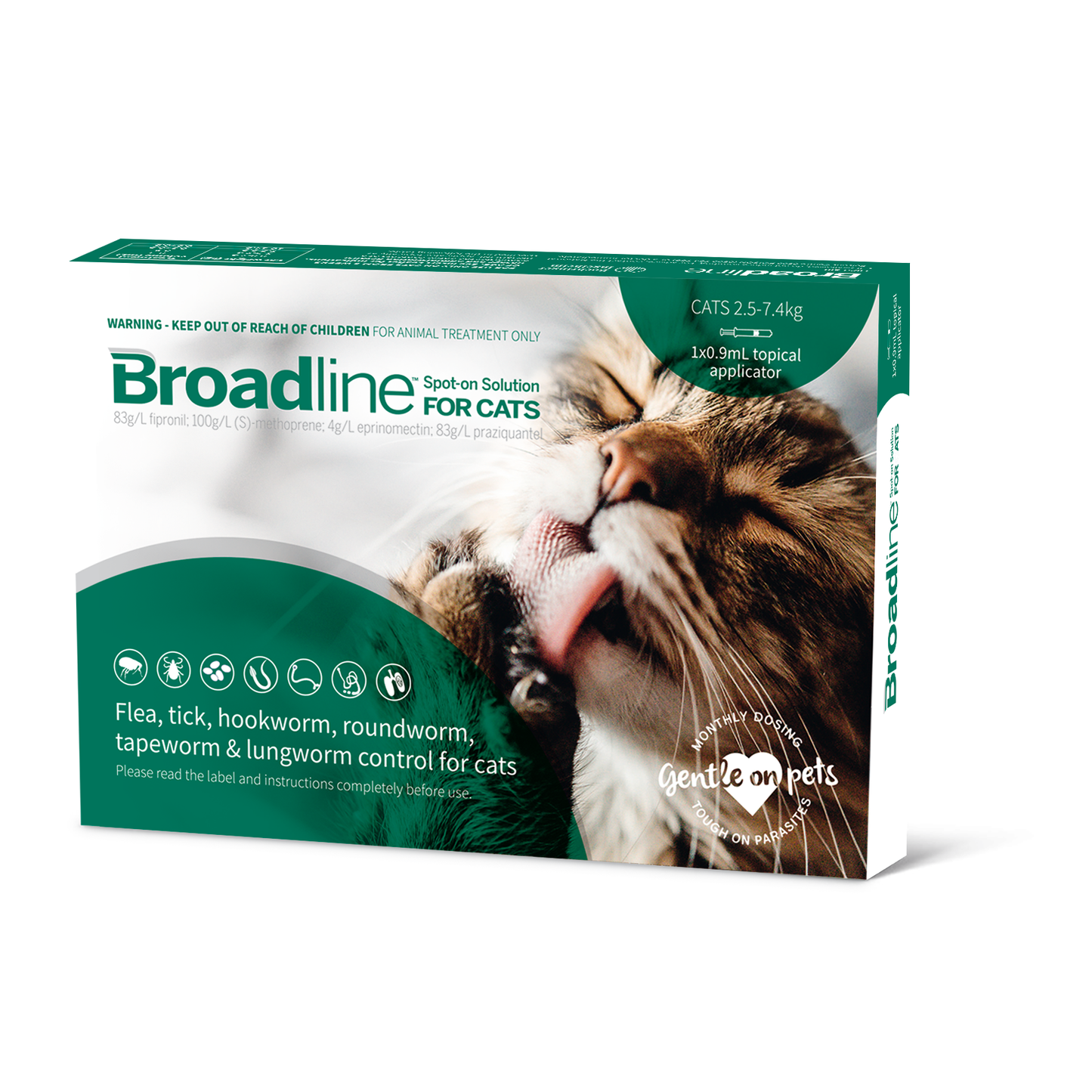 Broadline Spot-on Treatment for Cats (2.5kg+)