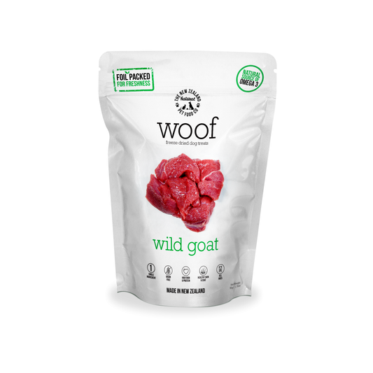 NZ Natural Pet Food Co Woof Wild Goat Freeze Dried Dog Bites