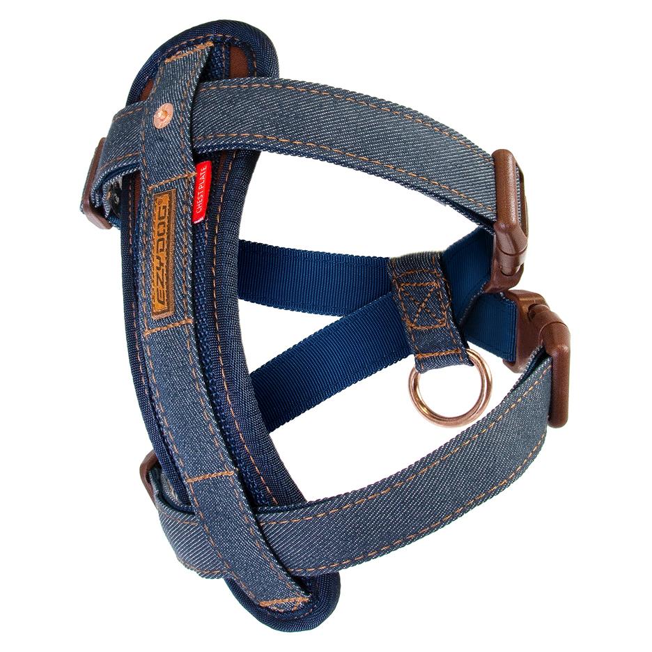 EzyDog Chest Plate Harness Denim