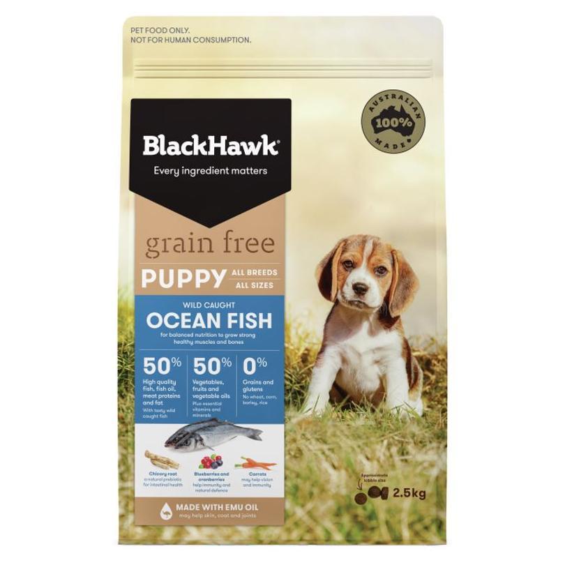 Black Hawk Grain Free Ocean Fish Dry Puppy Food