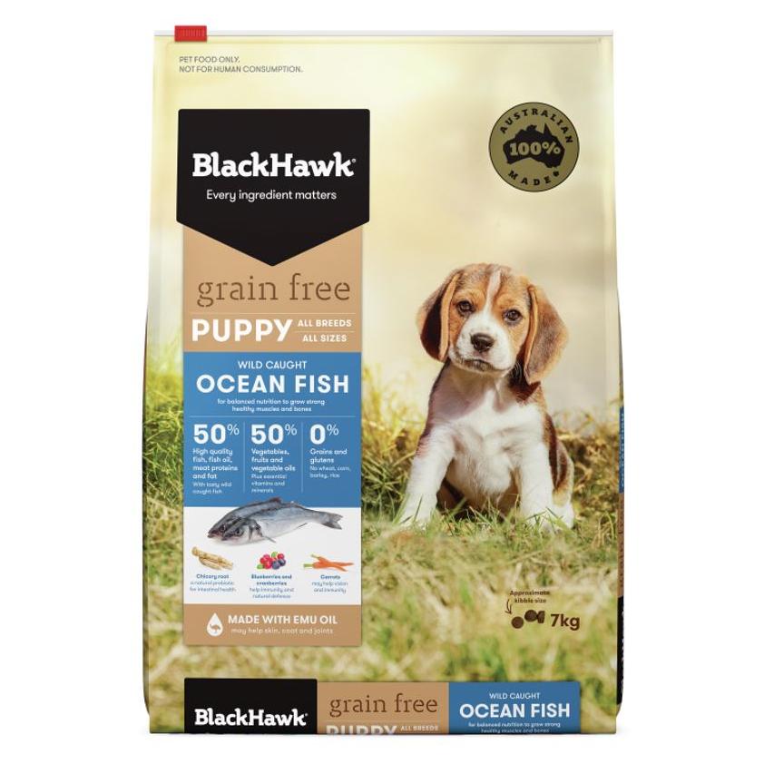 Black Hawk Grain Free Ocean Fish Dry Puppy Food