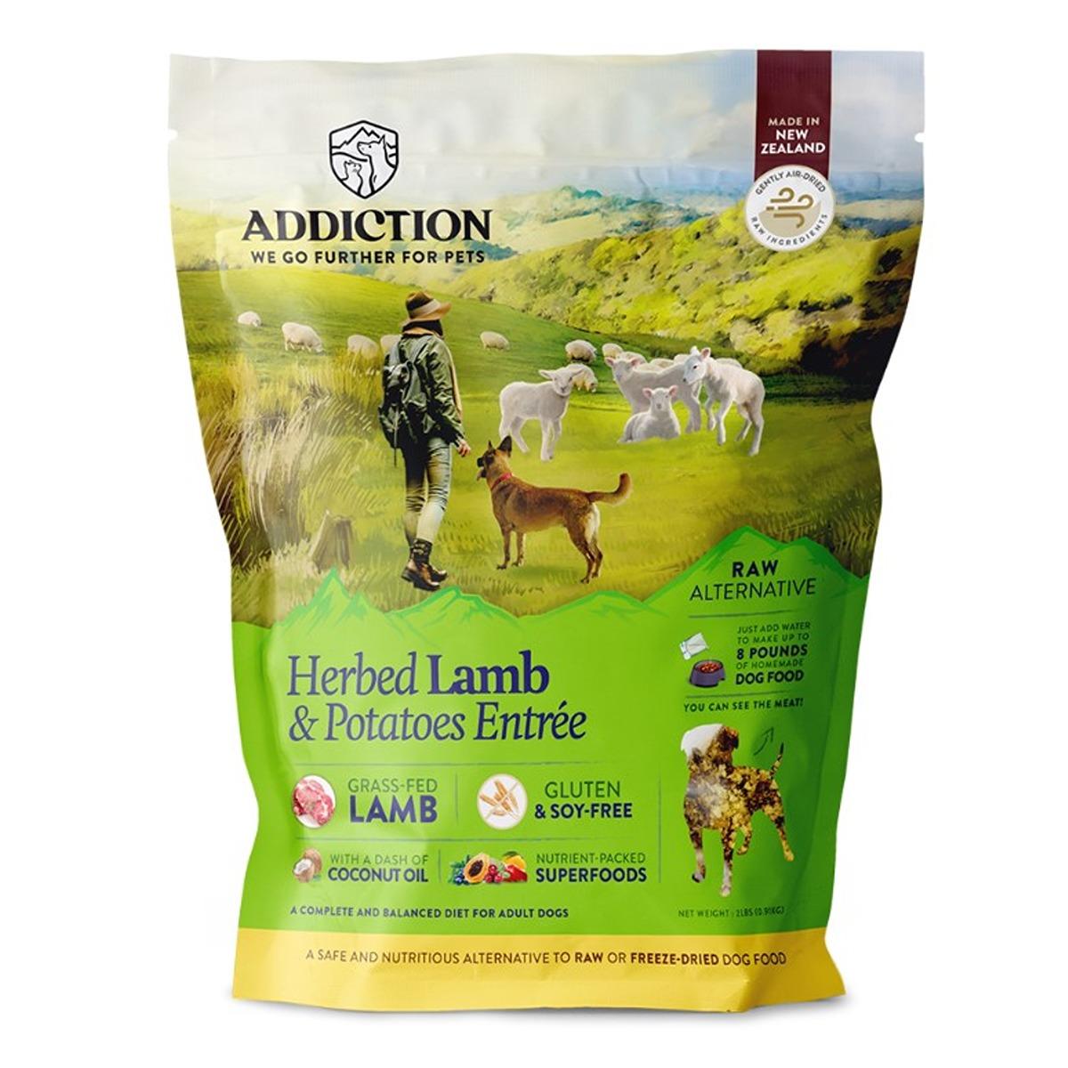 Addiction Grain-Free Herbed Lamb & Potato Air Dried Dog Food