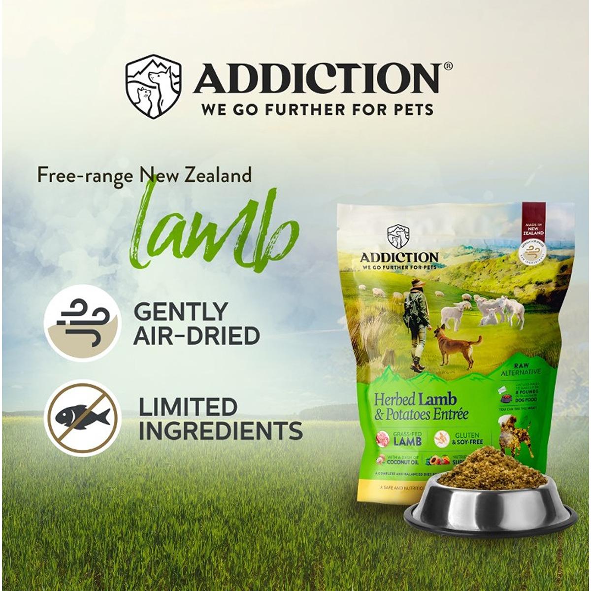 Addiction Grain-Free Herbed Lamb & Potato Air Dried Dog Food