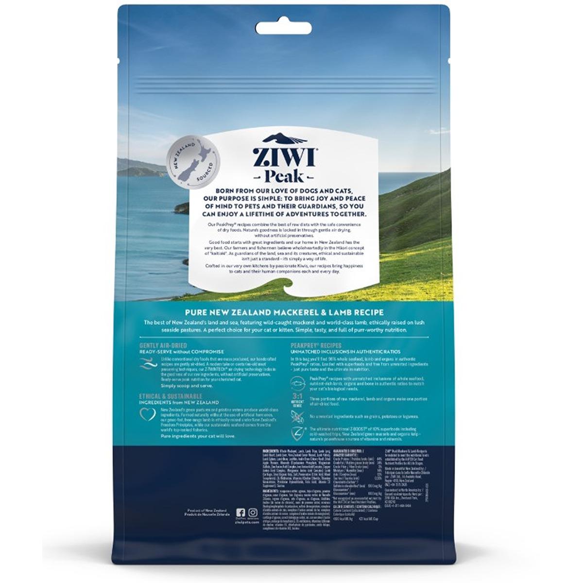 Ziwi Peak Mackerel & Lamb Air-Dried Cat Food