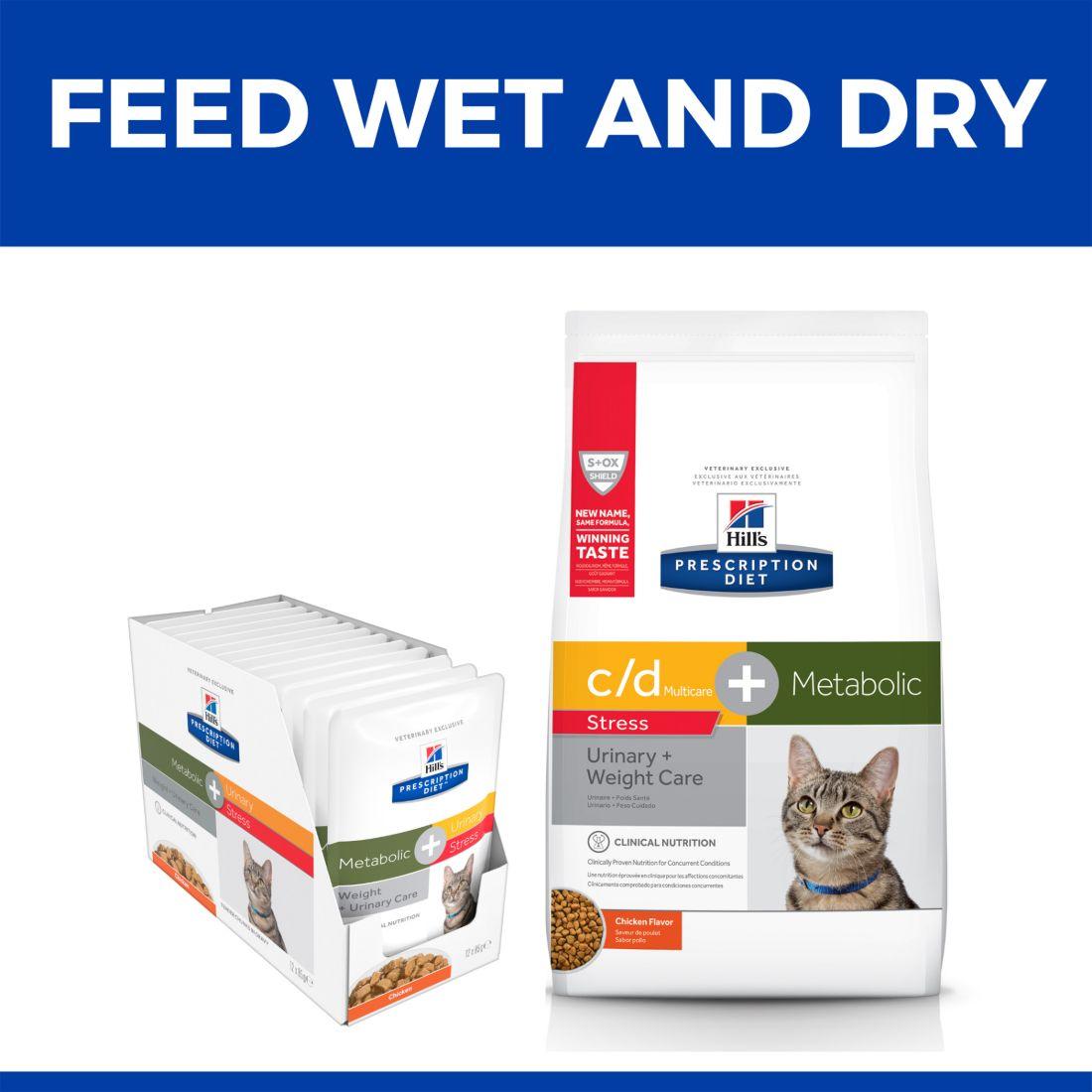 Hill's Prescription Diet c/d Multicare Stress + Metabolic + Urinary Weight Care Dry Cat Food