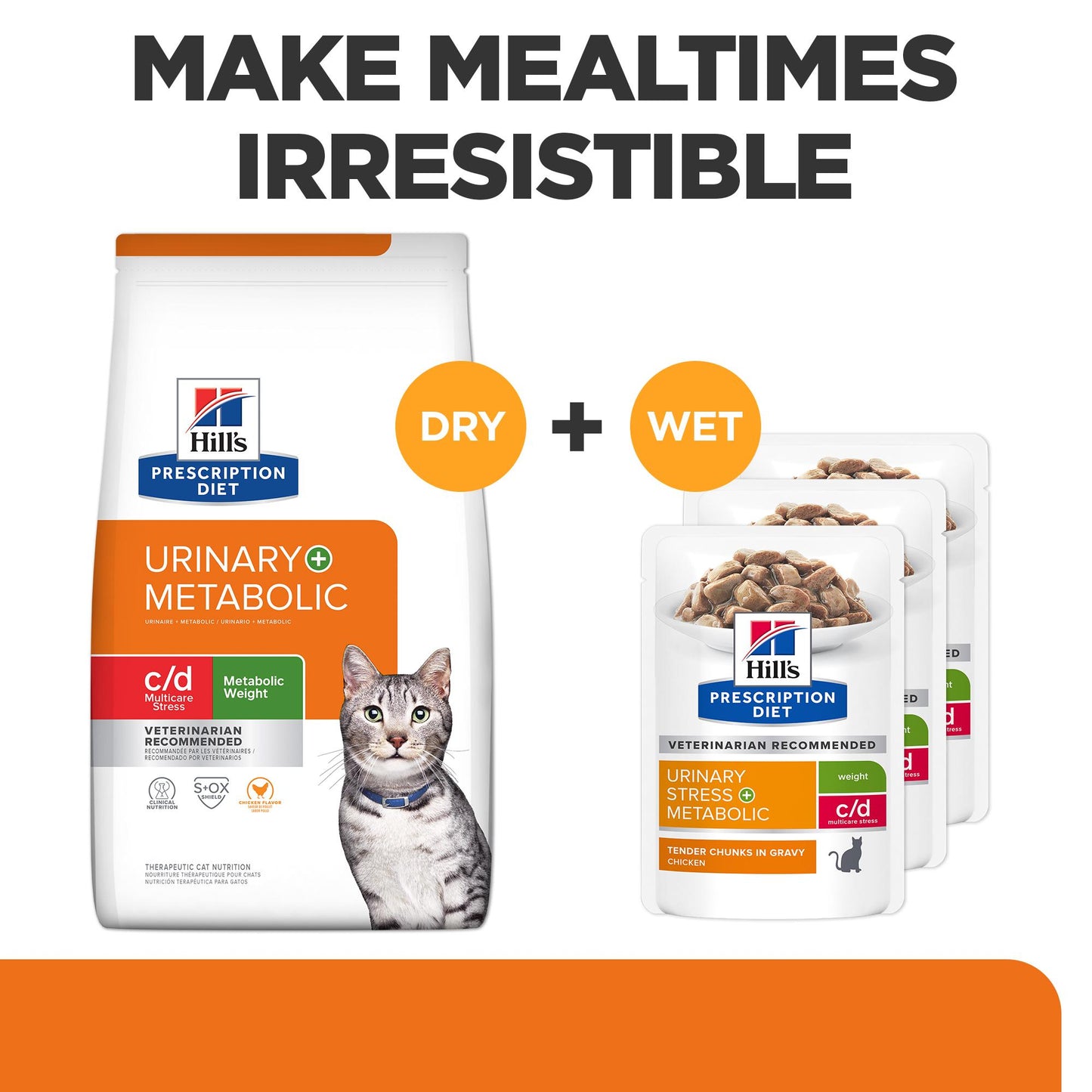 Hill's Prescription Diet c/d Multicare Stress + Metabolic + Urinary Weight Care Dry Cat Food