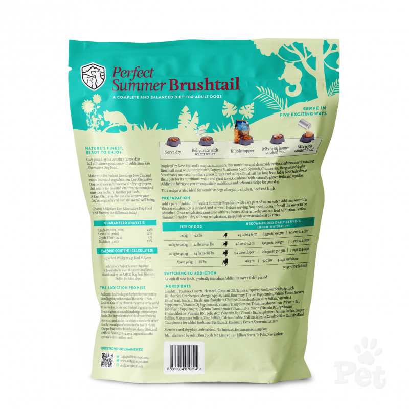 Addiction Grain-Free Perfect Summer Brustail Air Dried Dog Food