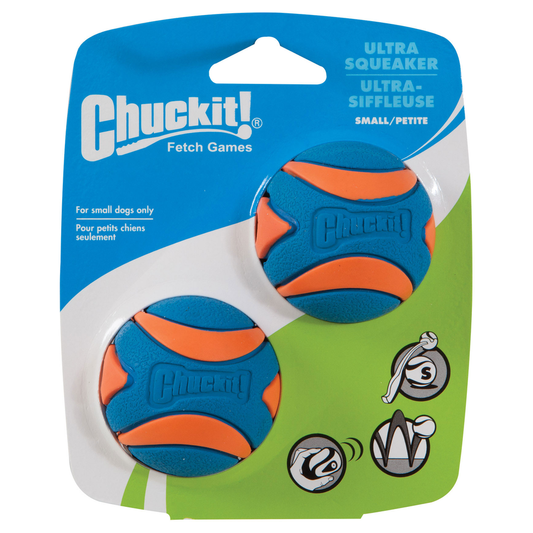 ChuckIt Squeaker Ball Dog Toy Twin Pack