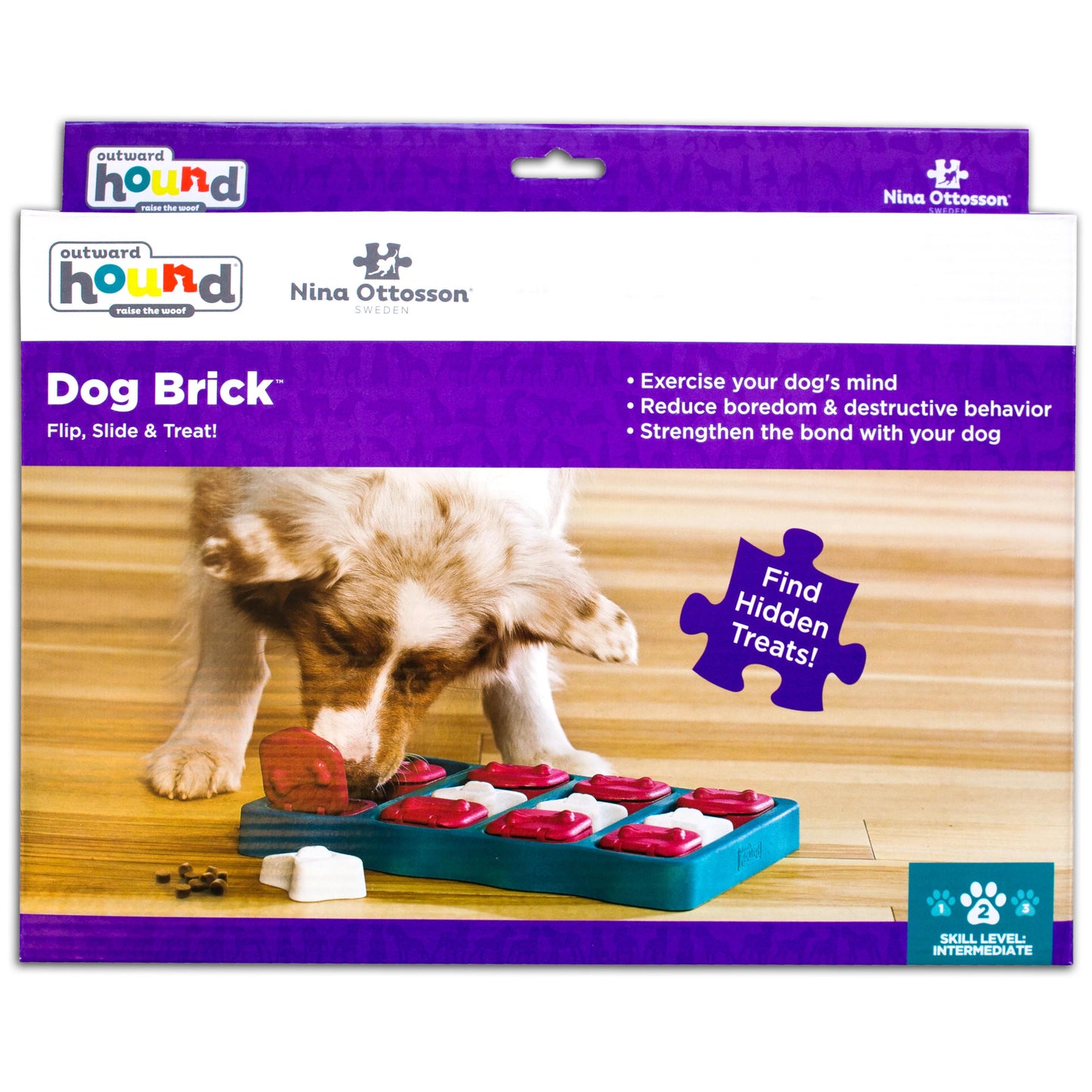 Outward Hound Nina Ottosson Brick Puzzle Dog Toy