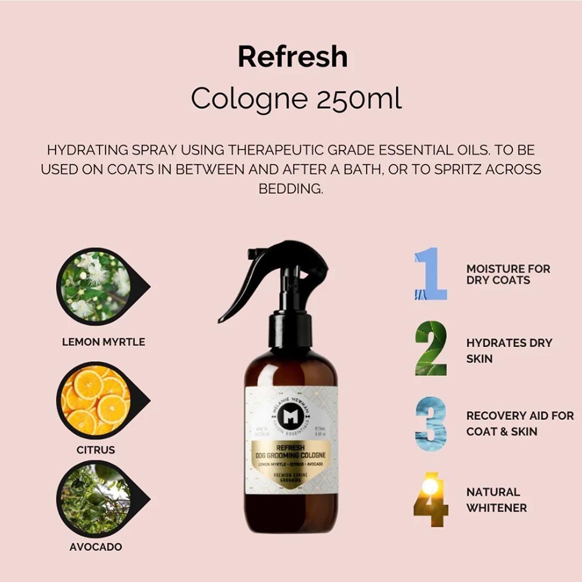 Melanie Newman Salon Essentials Refresh Dog Grooming Cologne