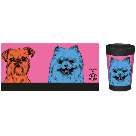 PET REFUGE REUSABLE COFFEE CUP 355ML DOG