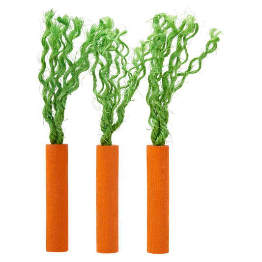 Lexi & Me Small Animal Wooden Chew Carrot Sticks 3pk