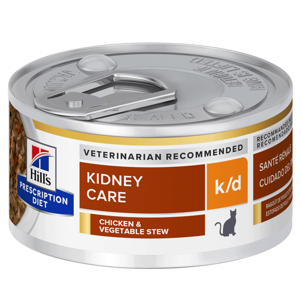 Hill's Prescription Diet k/d Kidney Care Chicken & Vegetable Stew Canned Wet Cat Food