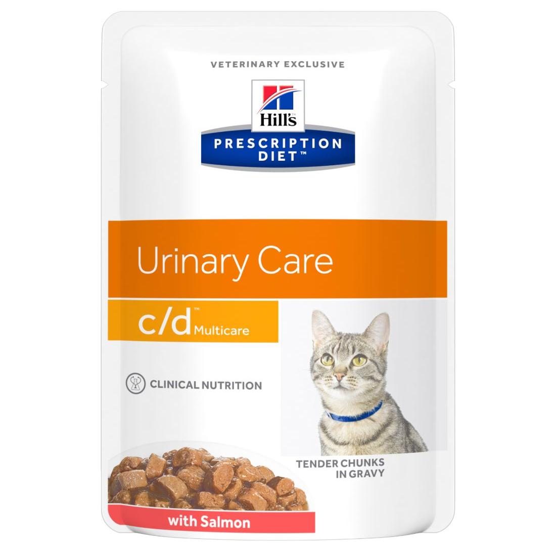 Hill's Prescription Diet c/d Multicare Urinary Care Salmon Cat Food Pouches