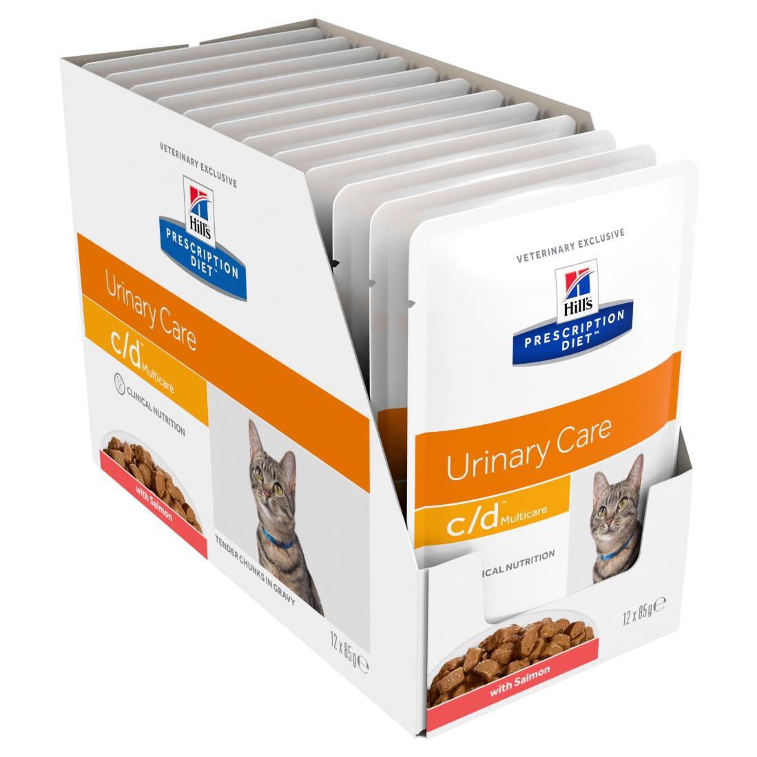 Hill's Prescription Diet c/d Multicare Urinary Care Salmon Cat Food Pouches