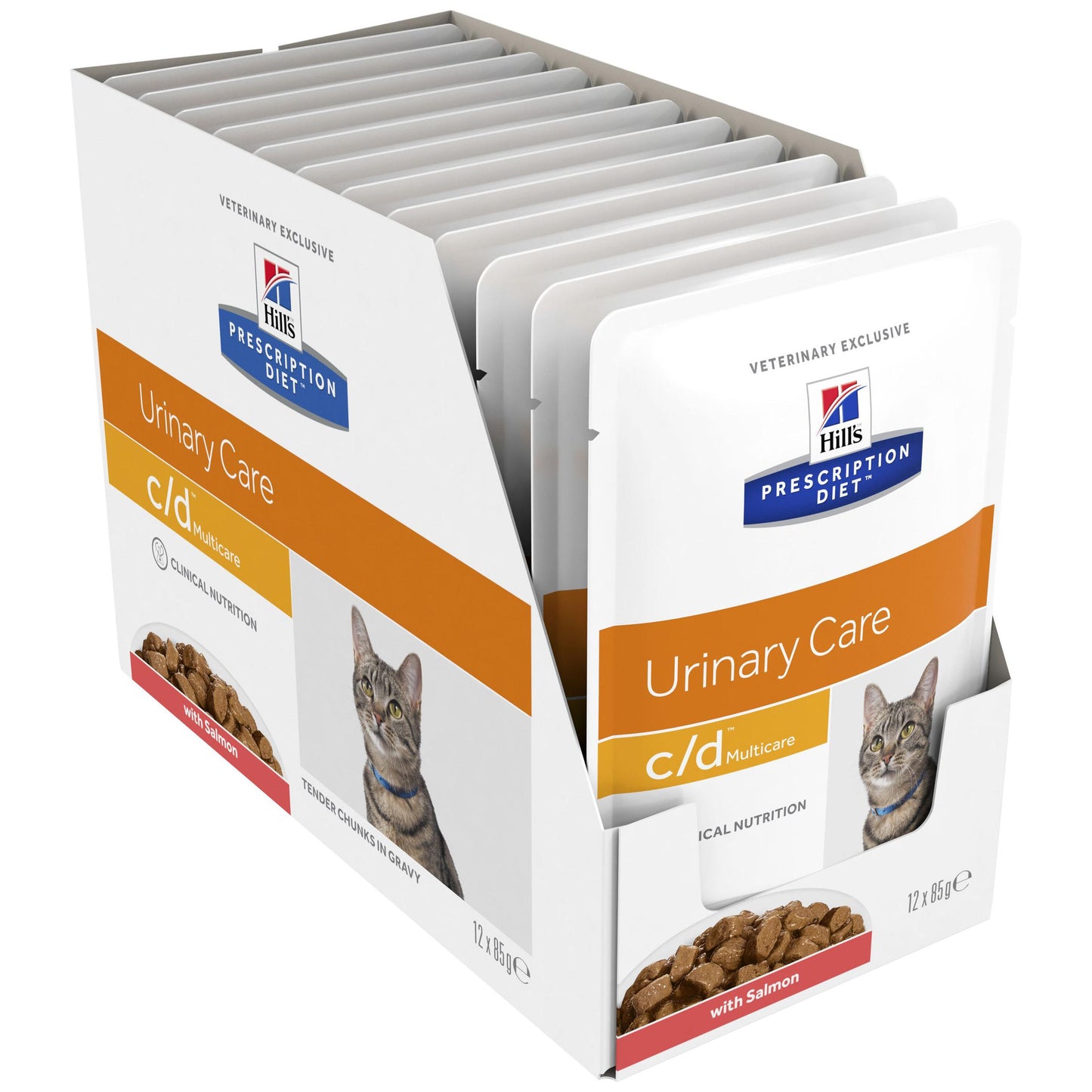 Hill's Prescription Diet c/d Multicare Urinary Care Salmon Cat Food Pouches