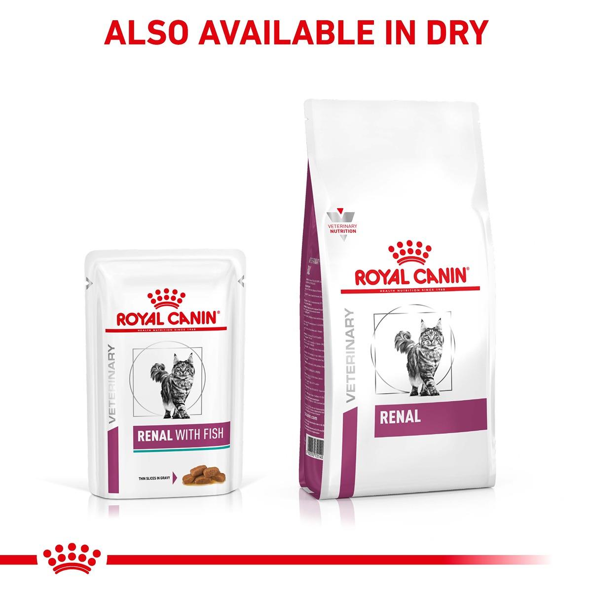 Royal Canin Veterinary Diet Renal Wet Cat Food With Fish