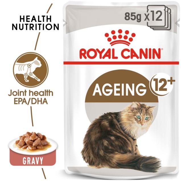 Royal Canin Ageing 12+ in Gravy Wet Cat Food