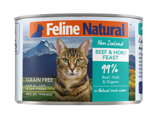 Feline Natural Beef & Hoki Feast Wet Cat Food