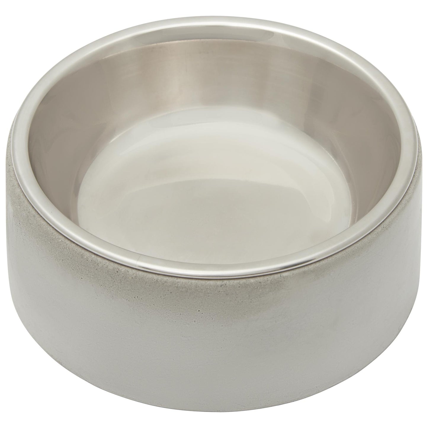 B&B Cat Concrete & Stainless Steel Bowl