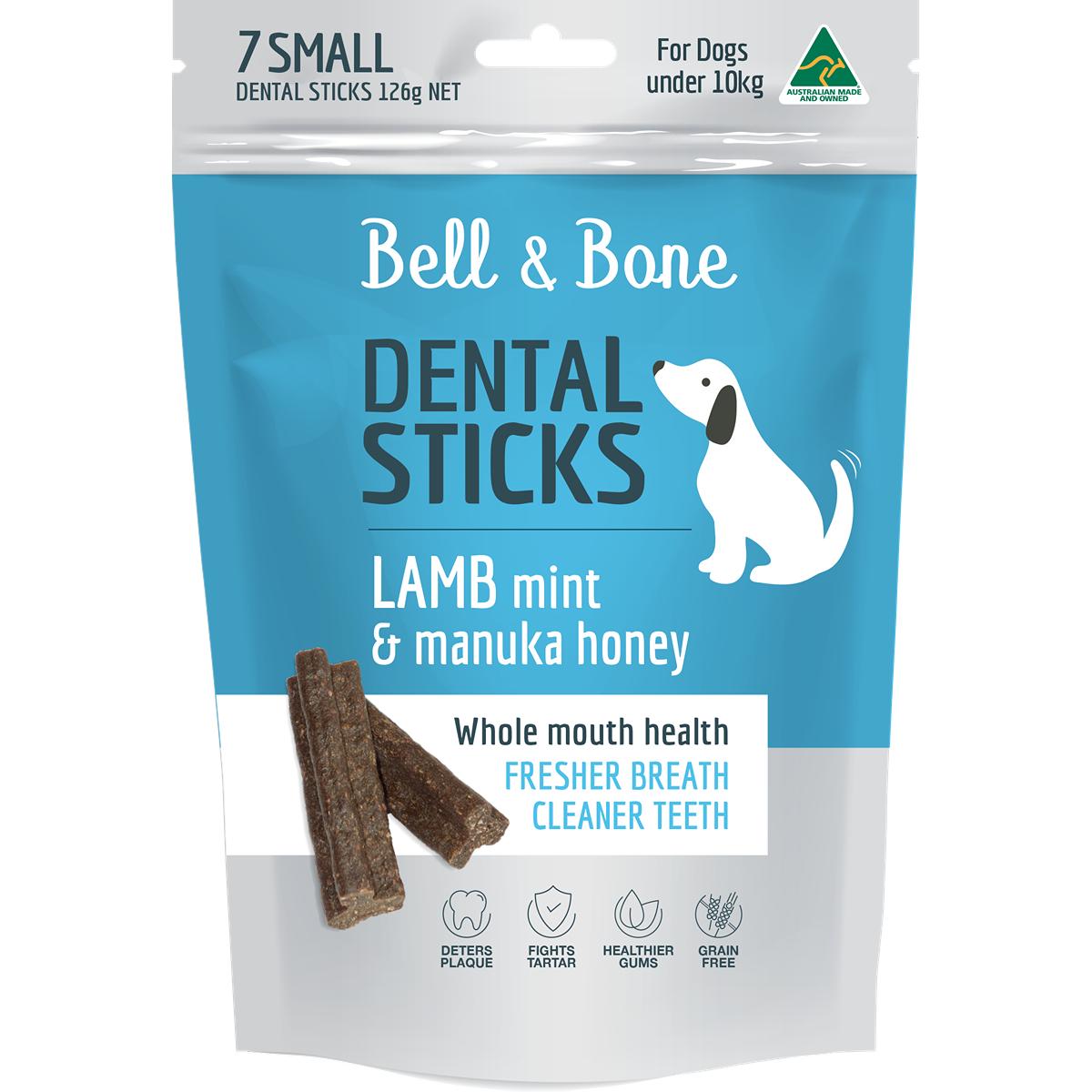 Bell and Bone Dental Stick Lamb Mint & Manuka Honey