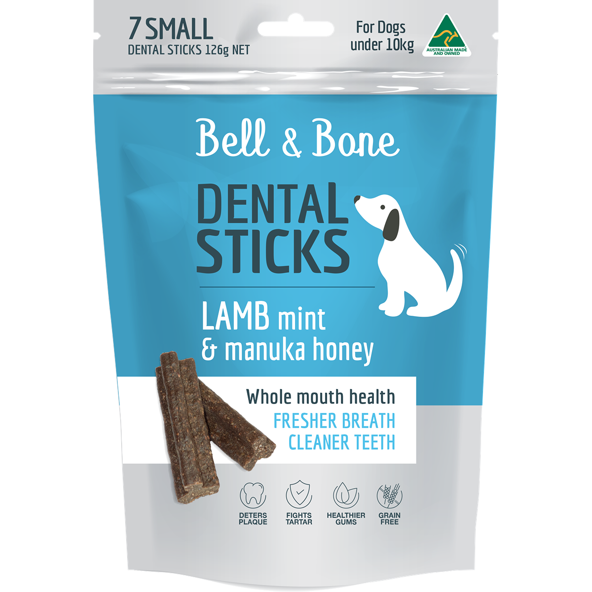 Bell and Bone Dental Stick Lamb Mint & Manuka Honey