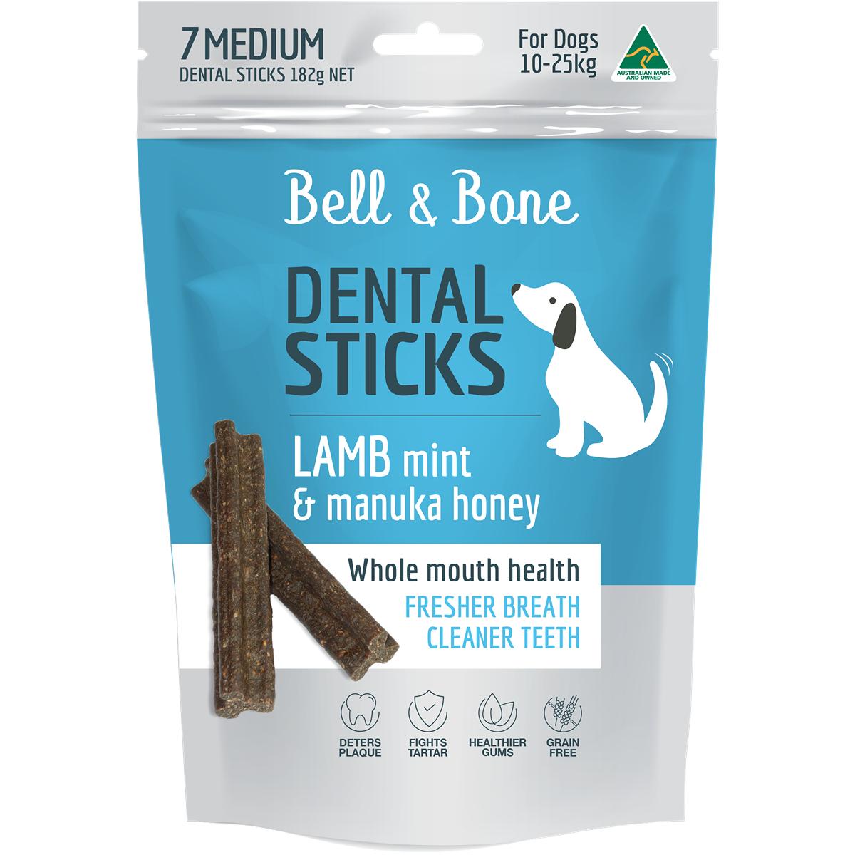 Bell and Bone Dental Stick Lamb Mint & Manuka Honey