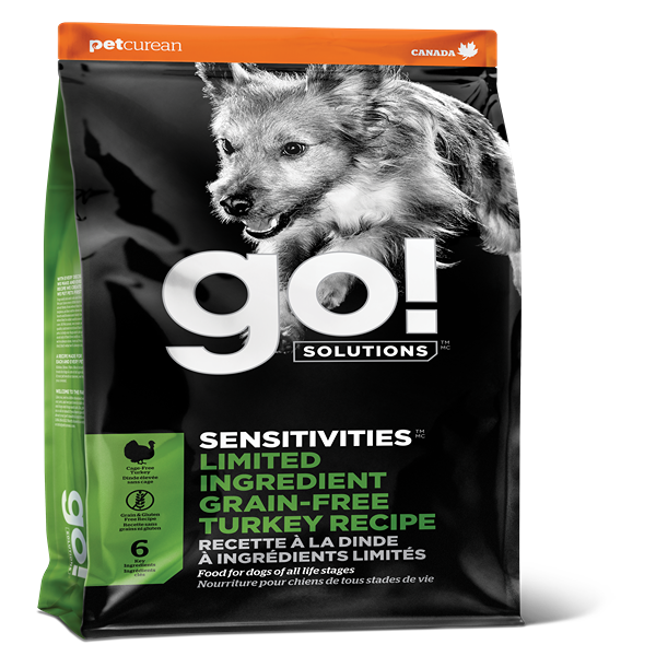 GO! SENSITIVITIES Grain Free LID Turkey Dry Dog Food