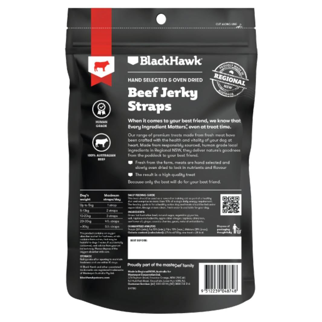 Black Hawk Dog Treat Beef Straps