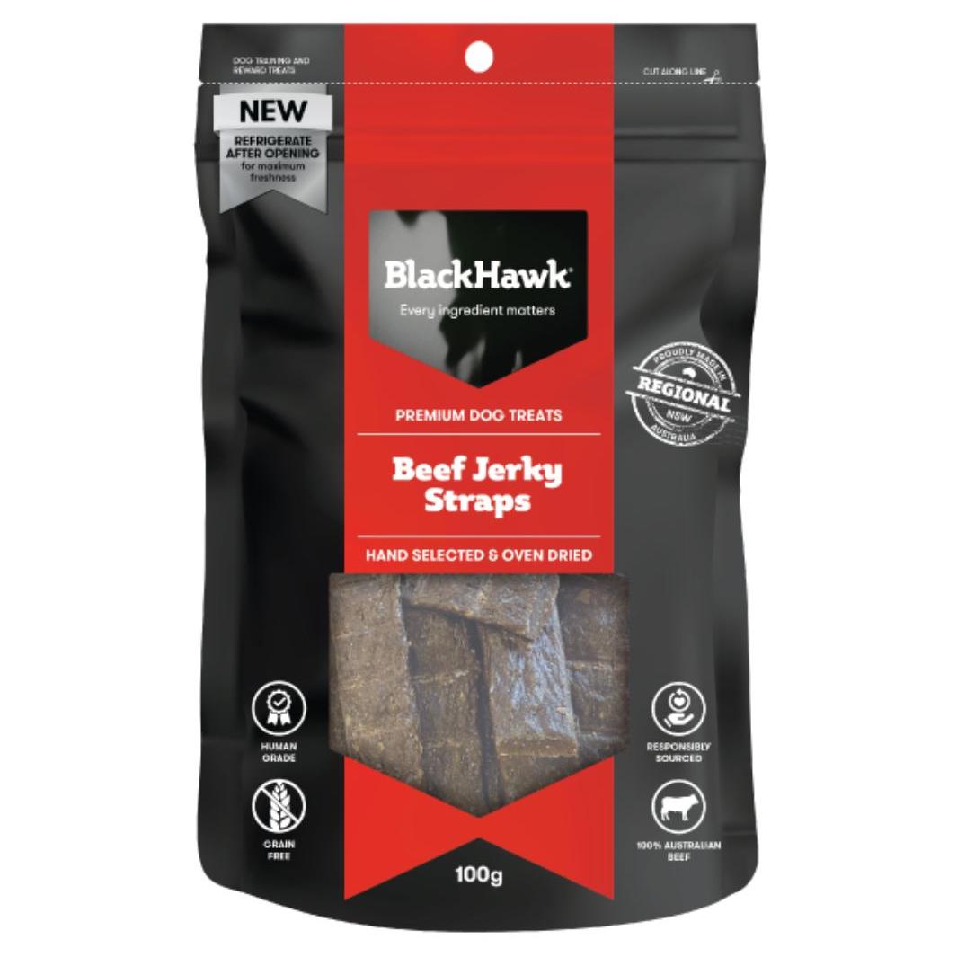 Black Hawk Dog Treat Beef Straps